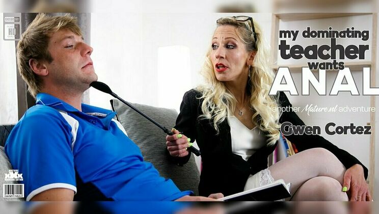 [Mature.nl] - Gwen Cortez and Young Student in Anal Sex Adventure