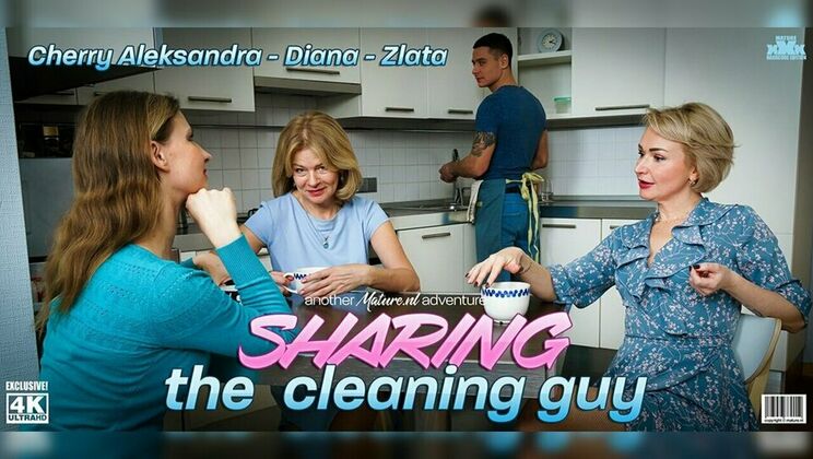 [Mature.nl] - Big tits MILFs go crazy in foursome with cum in mouth