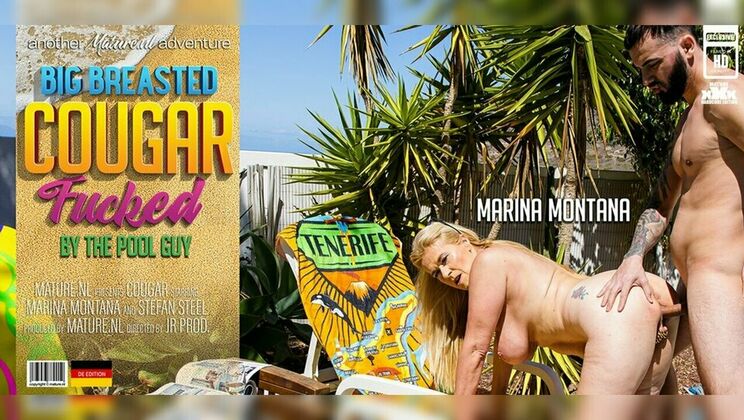 [Mature.nl] - Cougar Marina Montana's Poolside Blowjob - Stefan Steel - Marina Montana (EU)