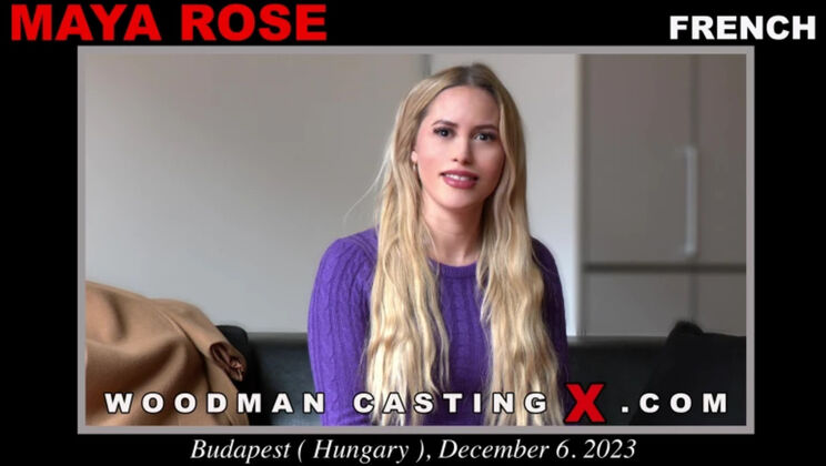 [WoodmanCasting] - Blonde Maya Rose Ass-to-Mouth & Rimming Action