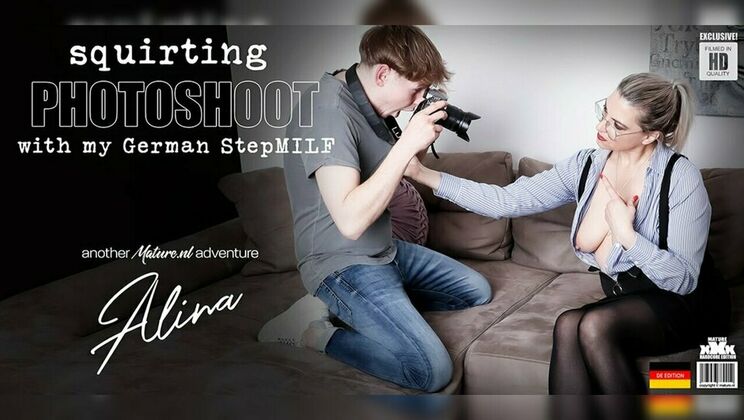 [Mature.nl] - Blonde German MILF Alina Gets a Pussy Licking and Fucking