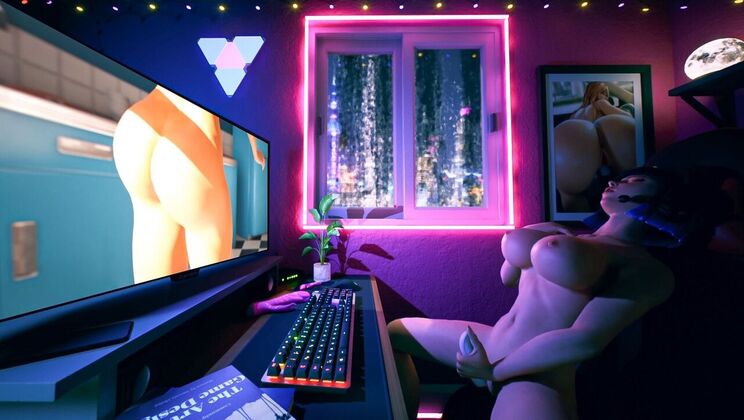 [AdultTimeAnimation] - Redhead with Bubble Butt Enjoys Big Cock