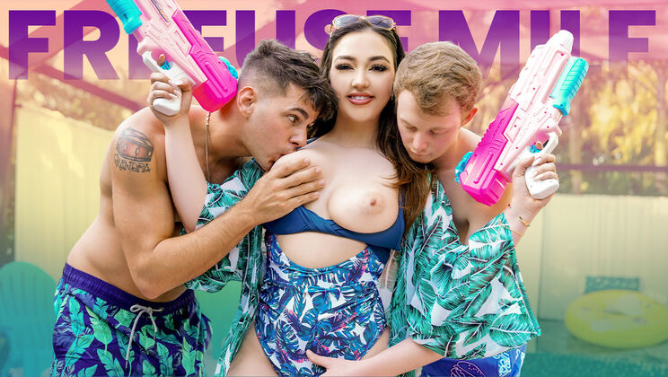 [FreeUseMilf] - Brunette Gets Facial and Spanked - Jimmy Michaels - Kai Jaxon - Cassie Lenoir