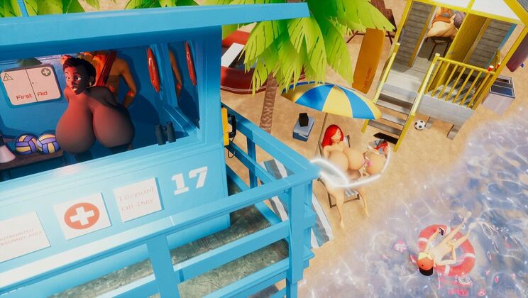 Redhead Beach Animation