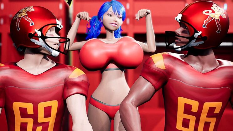 [AdultTimeAnimation] - Halftime Big Tits Action