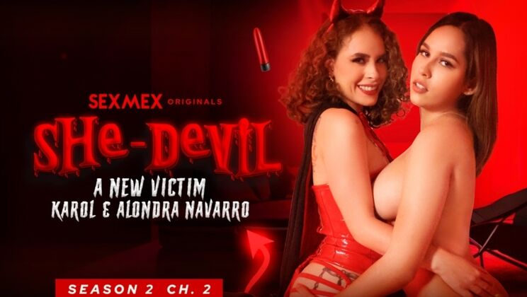 [SEXMEX] - Lesbian Hell: Big Tits, Blowjob, and Hardcore - Alondra - Karol Jaramillo