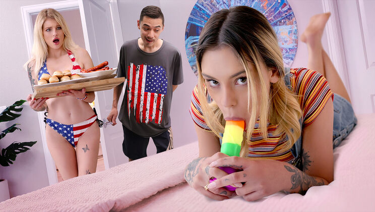 [AskYourMother] - Double the Fun: Double Blowjob Challenge - Juan Loco - Hyley Winters - Dylan Moore