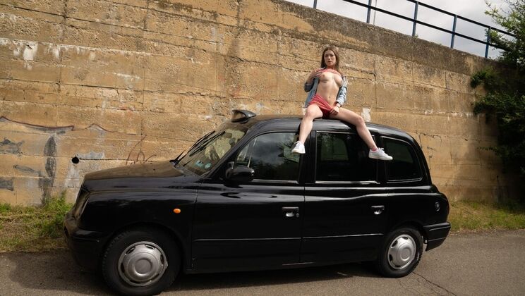 [FakeTaxi] - Deepthroat and Facial for My Wife - Agatha Shay