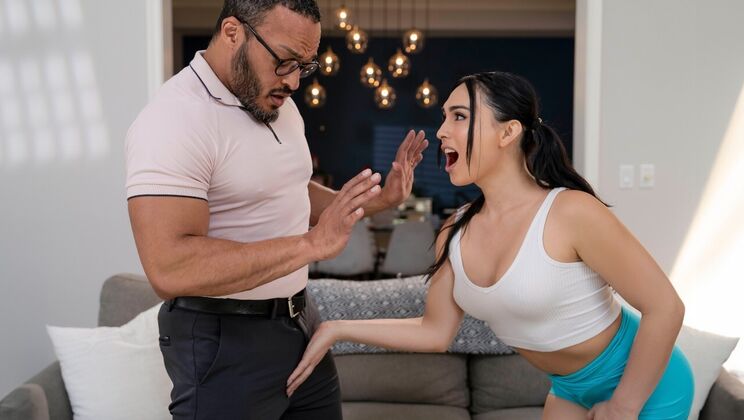 [TransSensual] - TS Stepdaughter Gets Fucked in Standing Doggystyle - Dillon Diaz - Ember Fiera