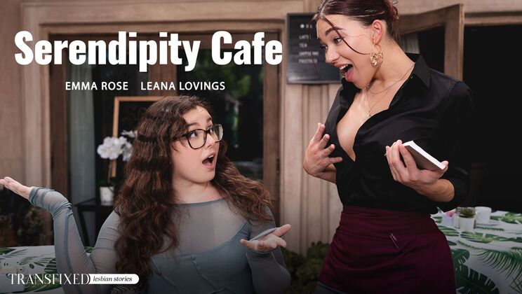 [Transfixed] - Natural Tits and Beautiful Ass in Cafe - Emma Rose - Leana Lovings