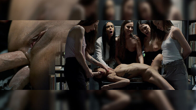 [FutanariXXX] - Double Penetration and Bukkake: A Lesbian Reading - Amirah Adara - Veronica Leal - Black Angel - Tabitha Poison - Alyssa Bounty - Matty Mila