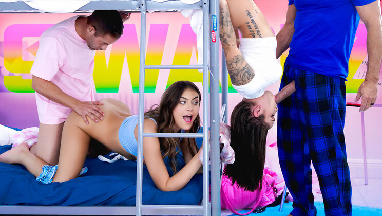 [DaughterSwap] - College Foursome: Cum Swapping and Lesbians - Nicky Rebel - Selina Bentz - Peter Fitzwell - Bunny Fae