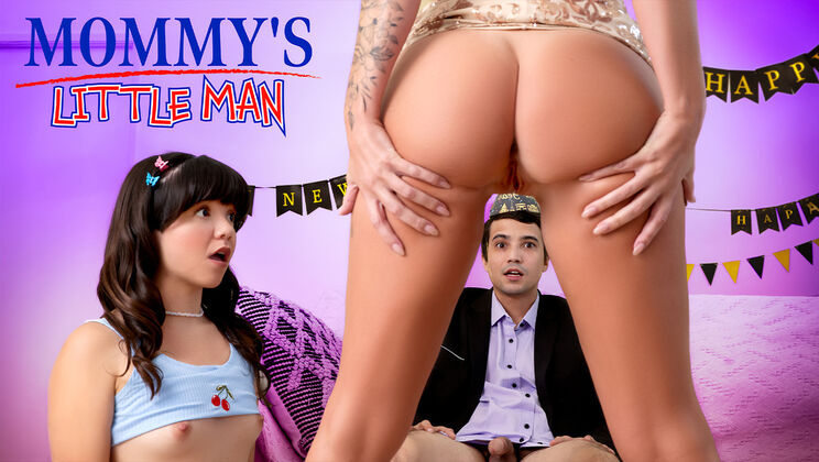 [Mommy’sLittleMan] - Old and Young in Forbidden Threesome with Gagging - Ricky Spanish - Mochi Mona - Annie King
