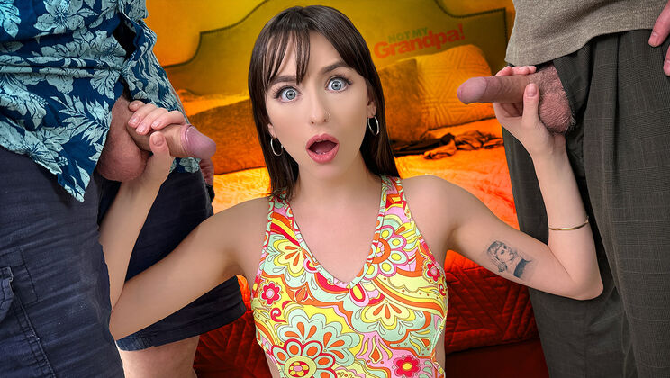 [NotMyGrandpa] - First Fuck: Step-Grandpa Takes Young Brunette's Virginity - Dick Chibbles - Jack Vegas - Lana Smalls