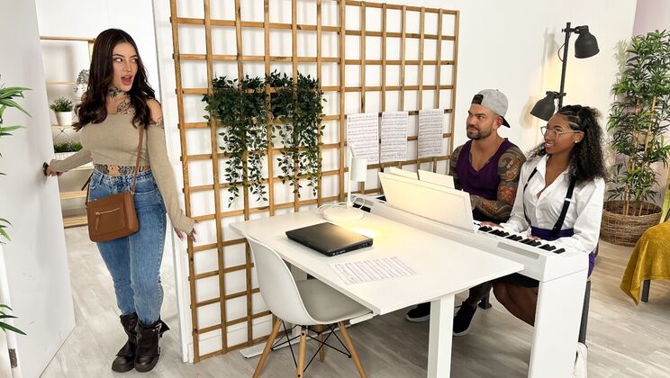 [CrazyCollegeGFs] - Piano Lesson Ends with Creampie - Juan Lucho - Barbie Rous