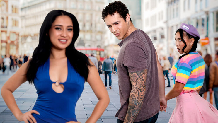 [LittleAsians] - Double Blowjob Threesome - Petite Asian & Latina Girls Take Cum in Mouth - Kimmy Kimm - Jayden Marcos - Ophelia Purr