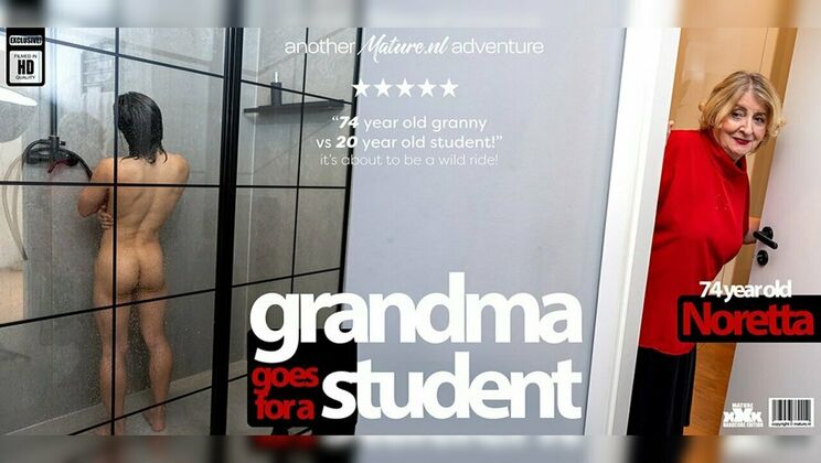 [Mature.nl] - Koudai Gives Granny Noretta a Shower Fucking