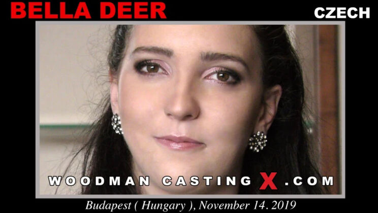 [WoodmanCasting] - Bella Deer Skinny Brunette Takes It Rough - Bella Deer