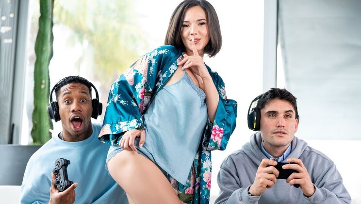 [Brazzers] - Big Tits Brunette Sucks & Fucks in Hot Shower Scene - Jesus Reyes - Eve Sweet