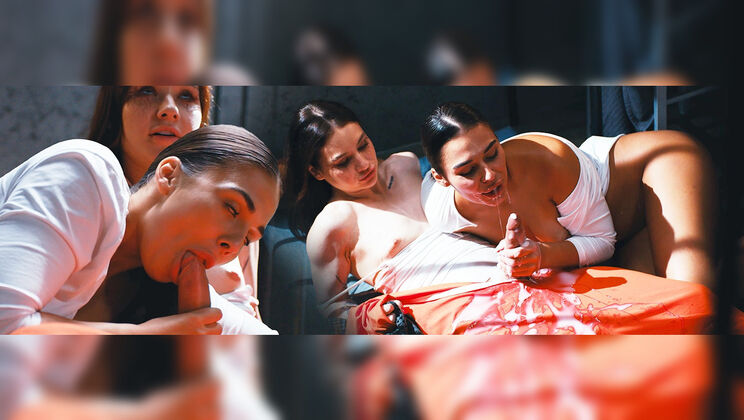 [FutanariXXX] - Teen Petite Prison Witch Blowjob - Sam Bourne - Milan Cheek - Matty Mila