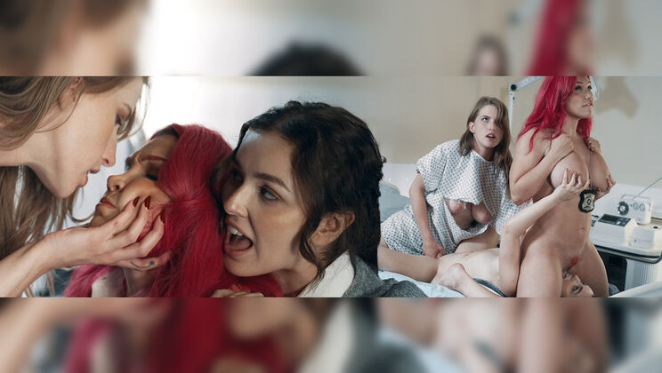 [FutanariXXX] - Transzz Girls with Huge Tits in Action Pt.3 - Lily Lou - Octavia Red - Leana Lovings