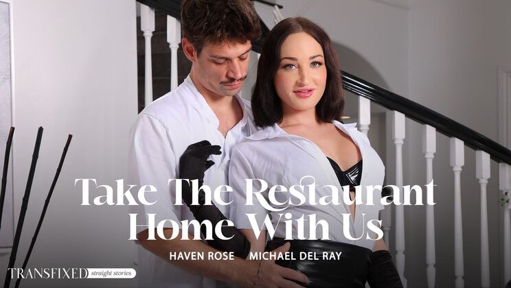 [Transfixed] - Big Cock in Shemale Haven Rose's Mouth - Michael DelRay - Haven Rose