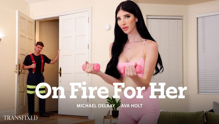 [Transfixed] - Shemale Fucked in Doggystyle - Michael DelRay - Ava Holt