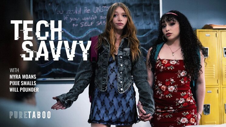 [PureTaboo] - Lesbian Threesome Kissing Licking and Squirt - Will Pounder - Myra Moans - Pixie Smalls