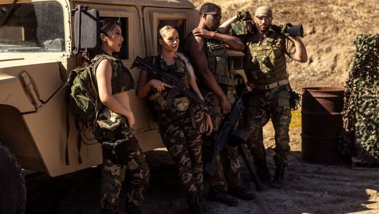 [DigitalPlayground] - Side Fuck & Standing Doggystyle with Trimmed Pussy - Isiah Maxwell - Damon Dice - Kayley Gunner - Nicole Doshi