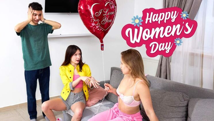 [ClubSweethearts] - Teen Lesbian Lingerie Models Celebrate 2026 Women's Day with Sex - Nika Murr - Kate Rose - Nikitas