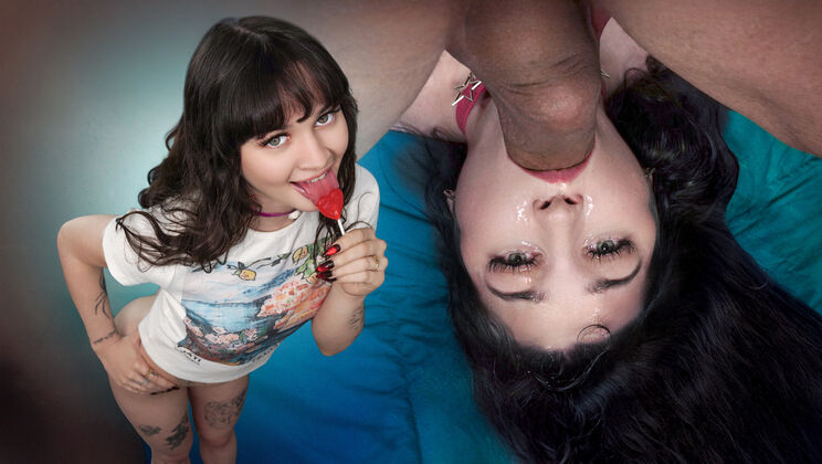 [DadCrush] - Tiny Brunette Begs for Face Fucking Cure - Jason Sarcinelli - Remi Raw