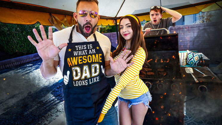 [FamilyStrokes] - Rough Headband Blowjob Ends In Cumshot - Will Pounder - Serena Hill