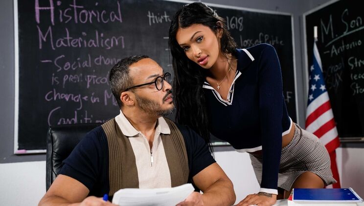 [TransSensual] - Handjob to Deepthroat: Victoria Grant Services Dillon Diaz's Cock